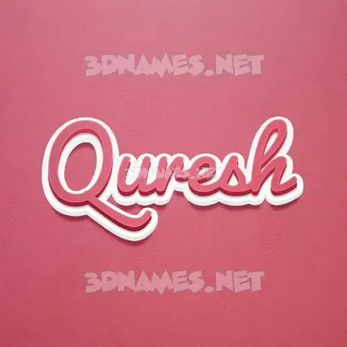 quresh in Red Scribble style - 3D name wallpaper quresh in Red Scribble style - 3D name wallpaper