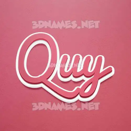 quy in Red Scribble style - 3D name wallpaper quy in Red Scribble style - 3D name wallpaper