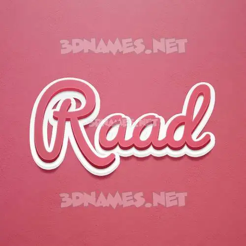raad in Red Scribble style - 3D name wallpaper raad in Red Scribble style - 3D name wallpaper