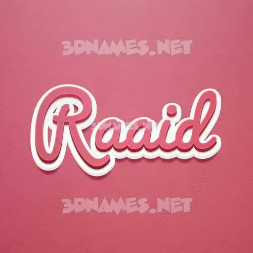 raaid in Red Scribble style - 3D name wallpaper raaid in Red Scribble style - 3D name wallpaper