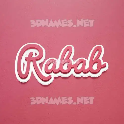 rabab in Red Scribble style - 3D name wallpaper rabab in Red Scribble style - 3D name wallpaper