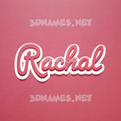 rachal in Red Scribble style - 3D name wallpaper rachal in Red Scribble style - 3D name wallpaper
