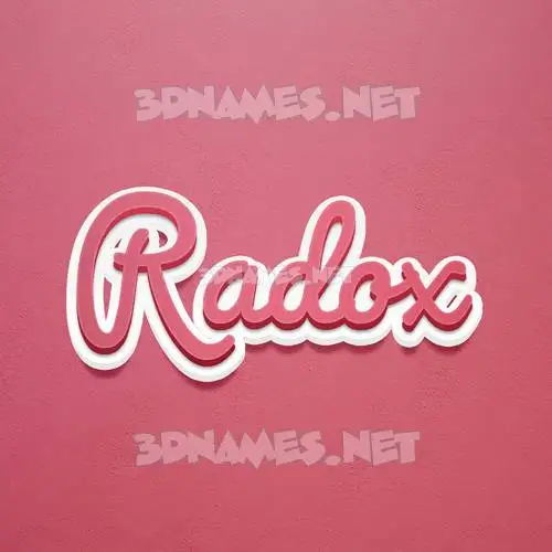 radox in Red Scribble style - 3D name wallpaper radox in Red Scribble style - 3D name wallpaper
