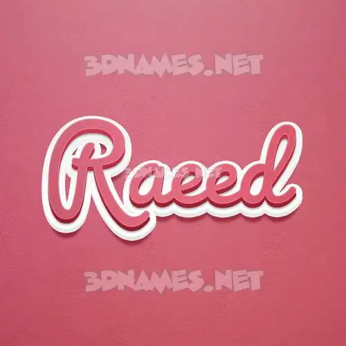 raeed in Red Scribble style - 3D name wallpaper raeed in Red Scribble style - 3D name wallpaper