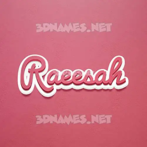 raeesah in Red Scribble style - 3D name wallpaper raeesah in Red Scribble style - 3D name wallpaper
