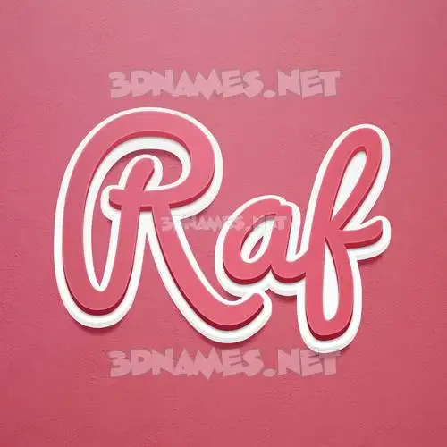 raf in Red Scribble style - 3D name wallpaper raf in Red Scribble style - 3D name wallpaper