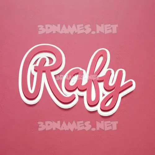 rafy in Red Scribble style - 3D name wallpaper rafy in Red Scribble style - 3D name wallpaper