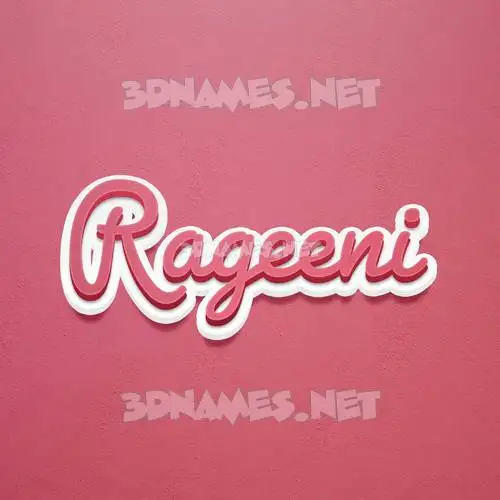 rageeni in Red Scribble style - 3D name wallpaper rageeni in Red Scribble style - 3D name wallpaper