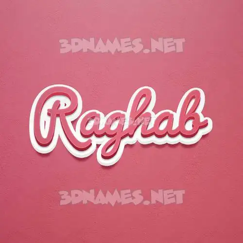 raghab in Red Scribble style - 3D name wallpaper raghab in Red Scribble style - 3D name wallpaper