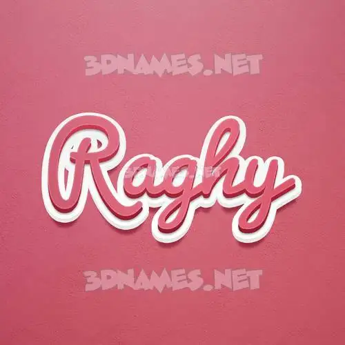 raghy in Red Scribble style - 3D name wallpaper raghy in Red Scribble style - 3D name wallpaper