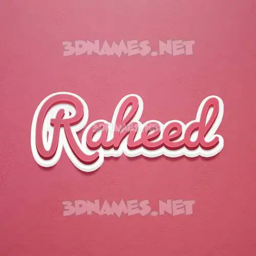 raheed in Red Scribble style - 3D name wallpaper raheed in Red Scribble style - 3D name wallpaper