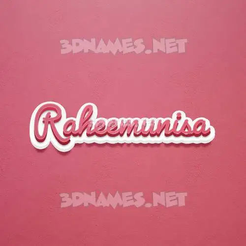 raheemunisa in Red Scribble style - 3D name wallpaper raheemunisa in Red Scribble style - 3D name wallpaper