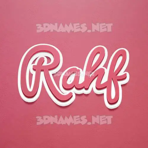 rahf in Red Scribble style - 3D name wallpaper rahf in Red Scribble style - 3D name wallpaper