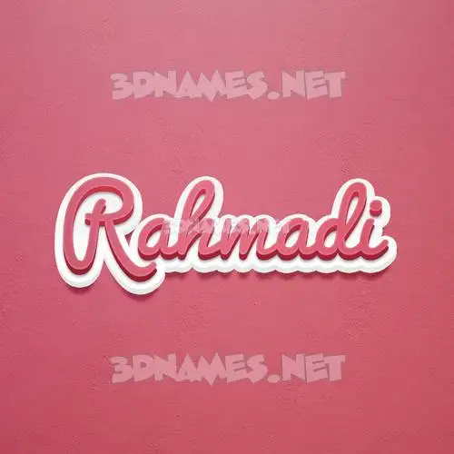 rahmadi in Red Scribble style - 3D name wallpaper rahmadi in Red Scribble style - 3D name wallpaper