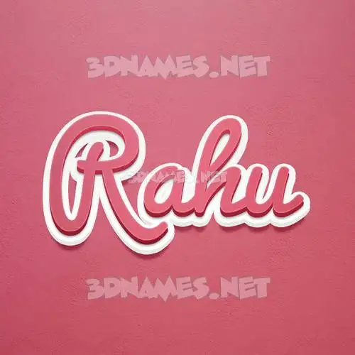 rahu in Red Scribble style - 3D name wallpaper rahu in Red Scribble style - 3D name wallpaper