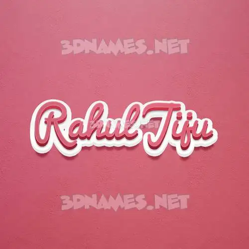 rahul jiju in Red Scribble style - 3D name wallpaper rahul jiju in Red Scribble style - 3D name wallpaper