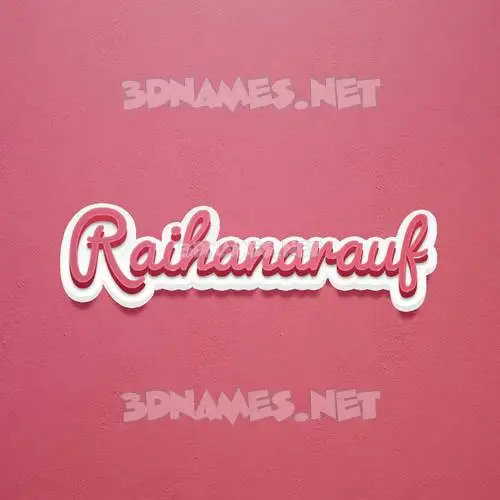 raihanarauf in Red Scribble style - 3D name wallpaper raihanarauf in Red Scribble style - 3D name wallpaper