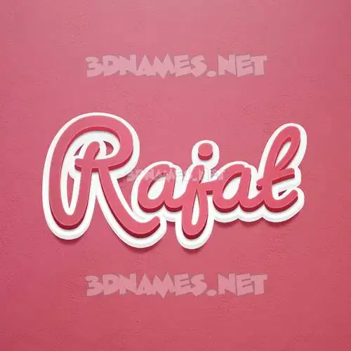 rajat in Red Scribble style - 3D name wallpaper