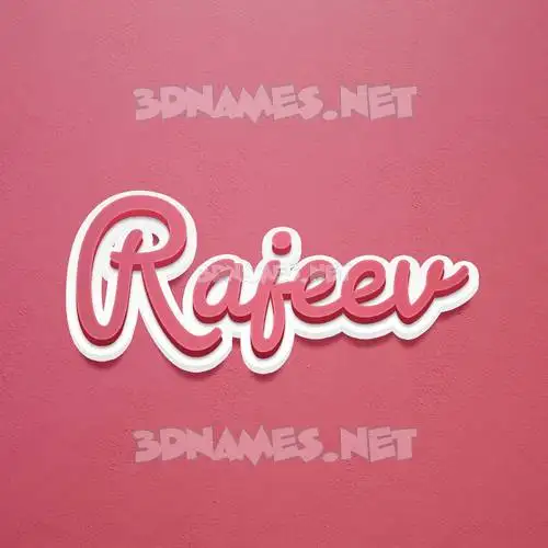 rajeev in Red Scribble style - 3D name wallpaper