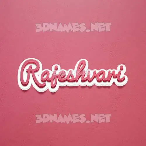 rajeshvari in Red Scribble style - 3D name wallpaper