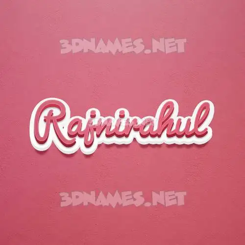 rajnirahul in Red Scribble style - 3D name wallpaper
