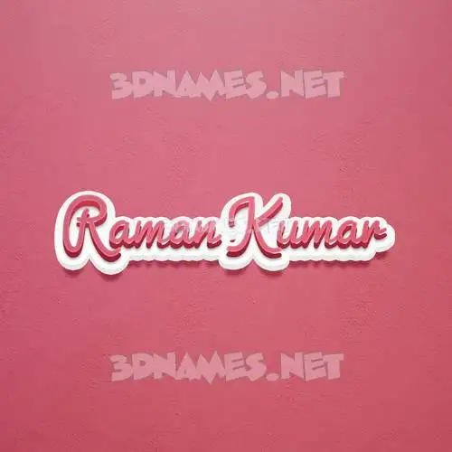 raman kumar in Red Scribble style - 3D name wallpaper raman kumar in Red Scribble style - 3D name wallpaper