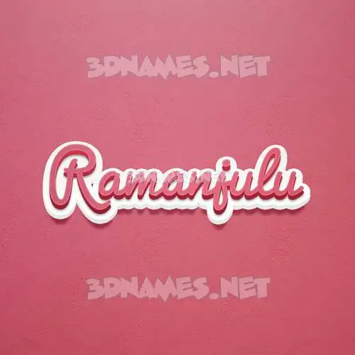 ramanjulu in Red Scribble style - 3D name wallpaper ramanjulu in Red Scribble style - 3D name wallpaper