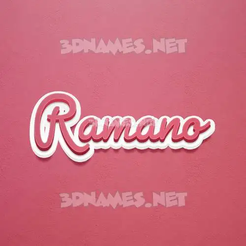 ramano in Red Scribble style - 3D name wallpaper ramano in Red Scribble style - 3D name wallpaper