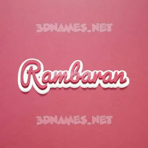 rambaran in Red Scribble style - 3D name wallpaper rambaran in Red Scribble style - 3D name wallpaper