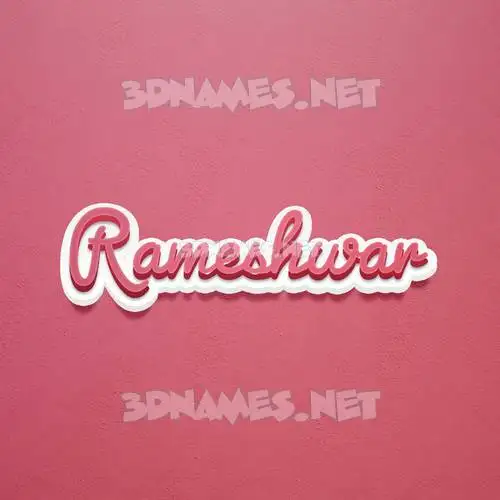 rameshwar in Red Scribble style - 3D name wallpaper rameshwar in Red Scribble style - 3D name wallpaper