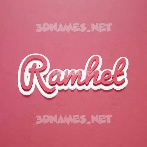 ramhet in Red Scribble style - 3D name wallpaper ramhet in Red Scribble style - 3D name wallpaper
