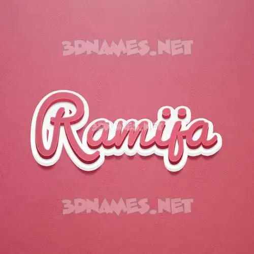 ramija in Red Scribble style - 3D name wallpaper ramija in Red Scribble style - 3D name wallpaper