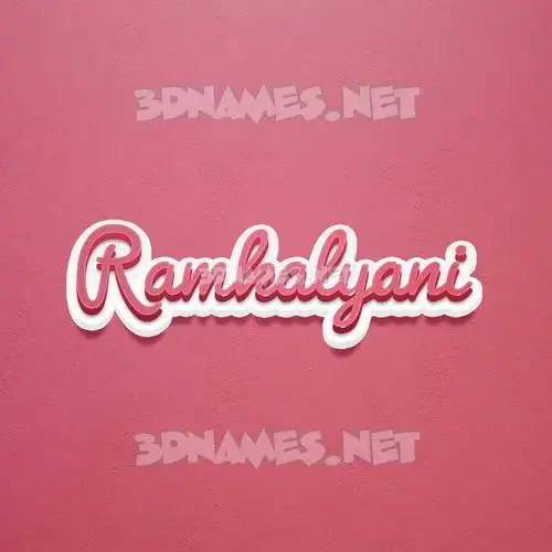 ramkalyani in Red Scribble style - 3D name wallpaper ramkalyani in Red Scribble style - 3D name wallpaper