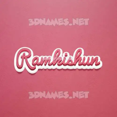 ramkishun in Red Scribble style - 3D name wallpaper ramkishun in Red Scribble style - 3D name wallpaper