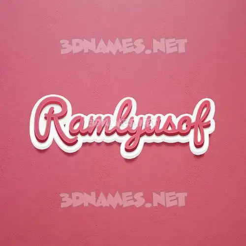 ramlyusof in Red Scribble style - 3D name wallpaper ramlyusof in Red Scribble style - 3D name wallpaper