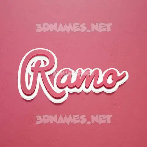 ramo in Red Scribble style - 3D name wallpaper ramo in Red Scribble style - 3D name wallpaper