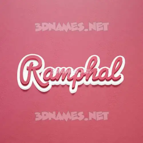 ramphal in Red Scribble style - 3D name wallpaper ramphal in Red Scribble style - 3D name wallpaper