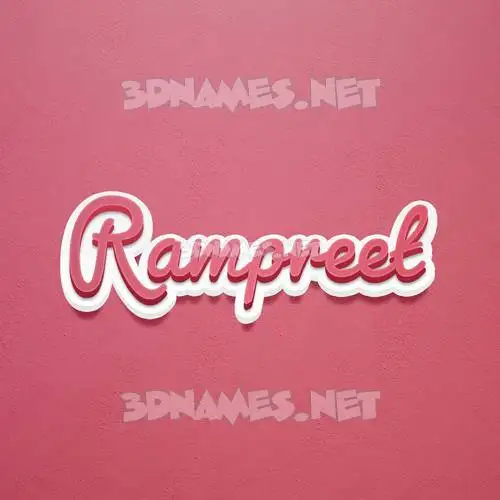 rampreet in Red Scribble style - 3D name wallpaper rampreet in Red Scribble style - 3D name wallpaper