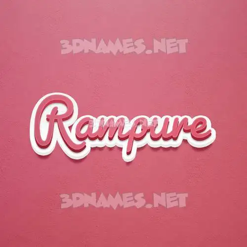 rampure in Red Scribble style - 3D name wallpaper rampure in Red Scribble style - 3D name wallpaper