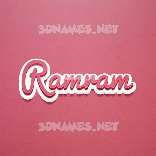 ramram in Red Scribble style - 3D name wallpaper ramram in Red Scribble style - 3D name wallpaper