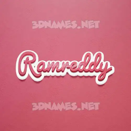 ramreddy in Red Scribble style - 3D name wallpaper ramreddy in Red Scribble style - 3D name wallpaper