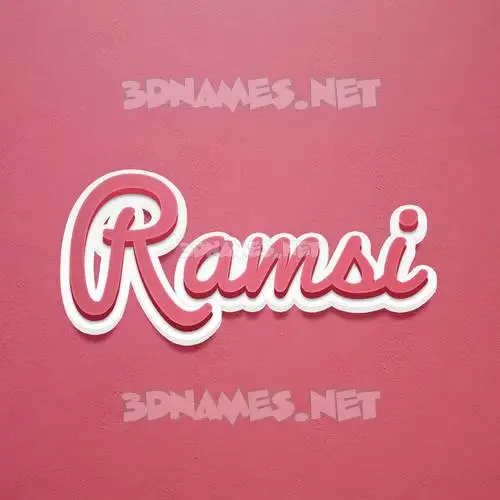 ramsi in Red Scribble style - 3D name wallpaper ramsi in Red Scribble style - 3D name wallpaper