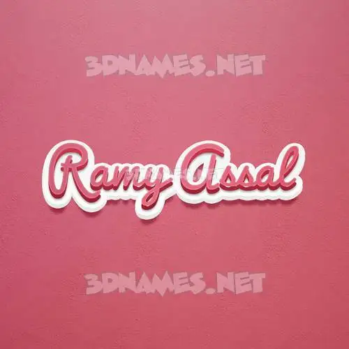 ramy assal in Red Scribble style - 3D name wallpaper ramy assal in Red Scribble style - 3D name wallpaper