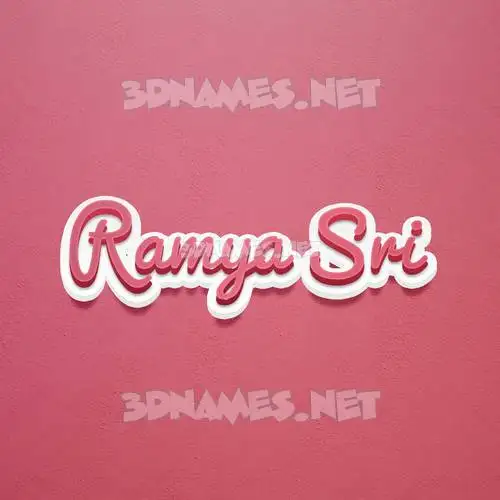 ramya sri in Red Scribble style - 3D name wallpaper ramya sri in Red Scribble style - 3D name wallpaper