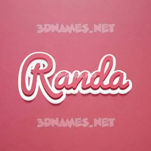 randa in Red Scribble style - 3D name wallpaper randa in Red Scribble style - 3D name wallpaper