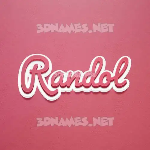 randol in Red Scribble style - 3D name wallpaper randol in Red Scribble style - 3D name wallpaper