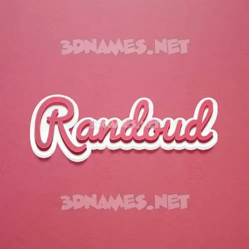 randoud in Red Scribble style - 3D name wallpaper randoud in Red Scribble style - 3D name wallpaper