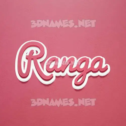 ranga in Red Scribble style - 3D name wallpaper ranga in Red Scribble style - 3D name wallpaper