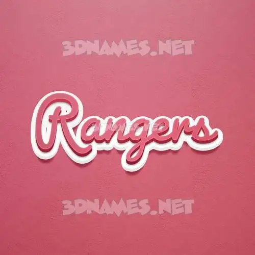 rangers in Red Scribble style - 3D name wallpaper rangers in Red Scribble style - 3D name wallpaper