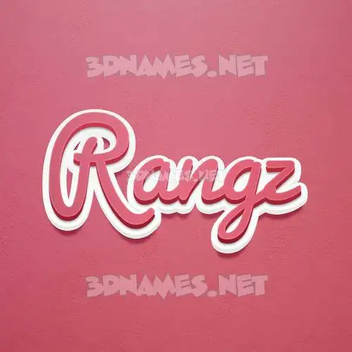 rangz in Red Scribble style - 3D name wallpaper rangz in Red Scribble style - 3D name wallpaper